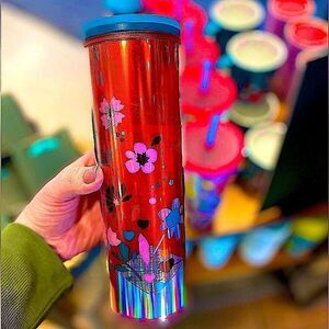 ❤️ Starbucks Valentine’s 💘  Love Letters Floral Confetti Hearts 2023 Tumbler